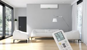 Heat pump in a lounge